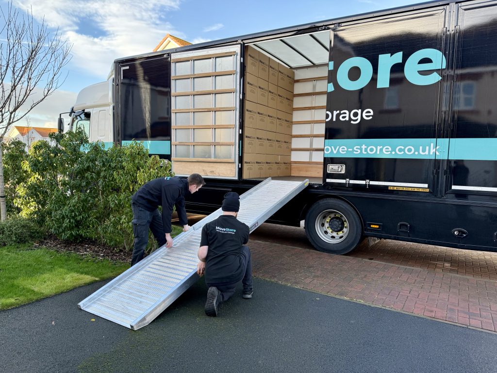 MoveStore - preparing removals lorry for moving day