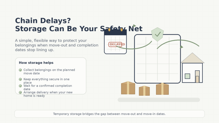Between Properties: Storage as a Safety Net for Chain Delays