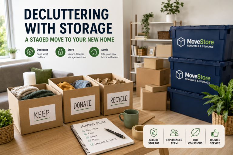 Decluttering With Storage: A Staged Move to Your New Home