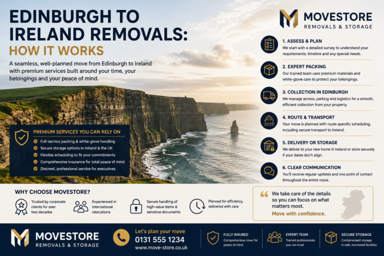 Edinburgh to Ireland Removals - How It Works