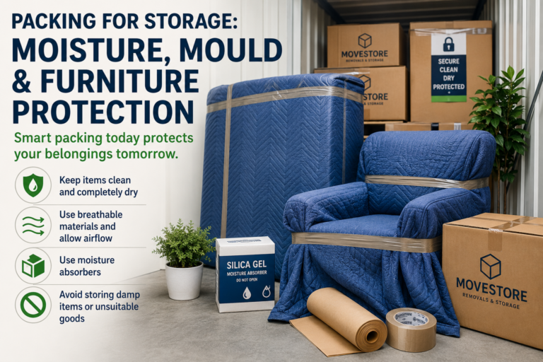 Packing for Storage: Moisture, Mould and Furniture Protection